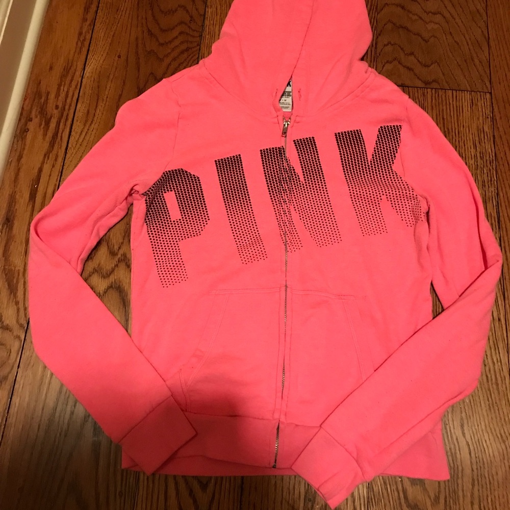 Pink zip up hoodie 💗💓💞